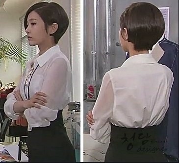 단발머리 이미지