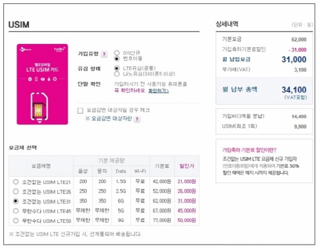 착한유심 이미지
