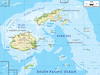 333   Fiji Physical Map 