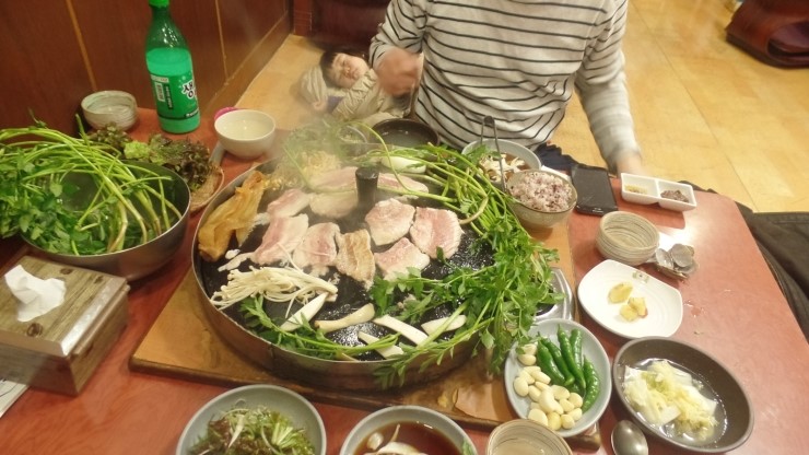 웰빙미나리삼겹살 이미지