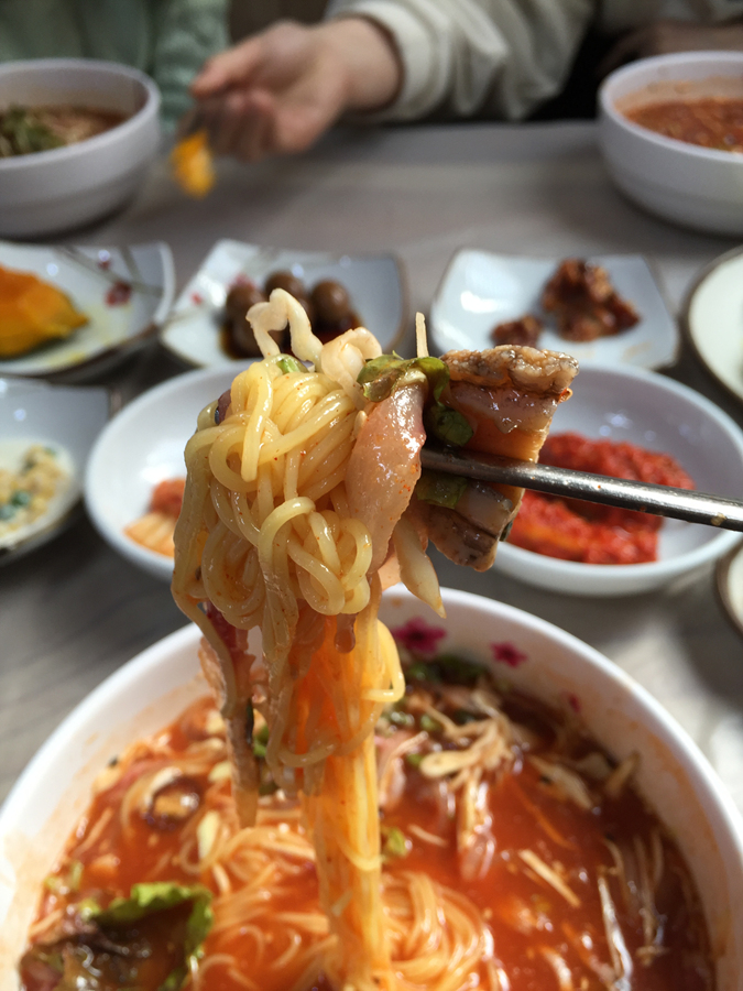 백두산 오징어 물회 이미지