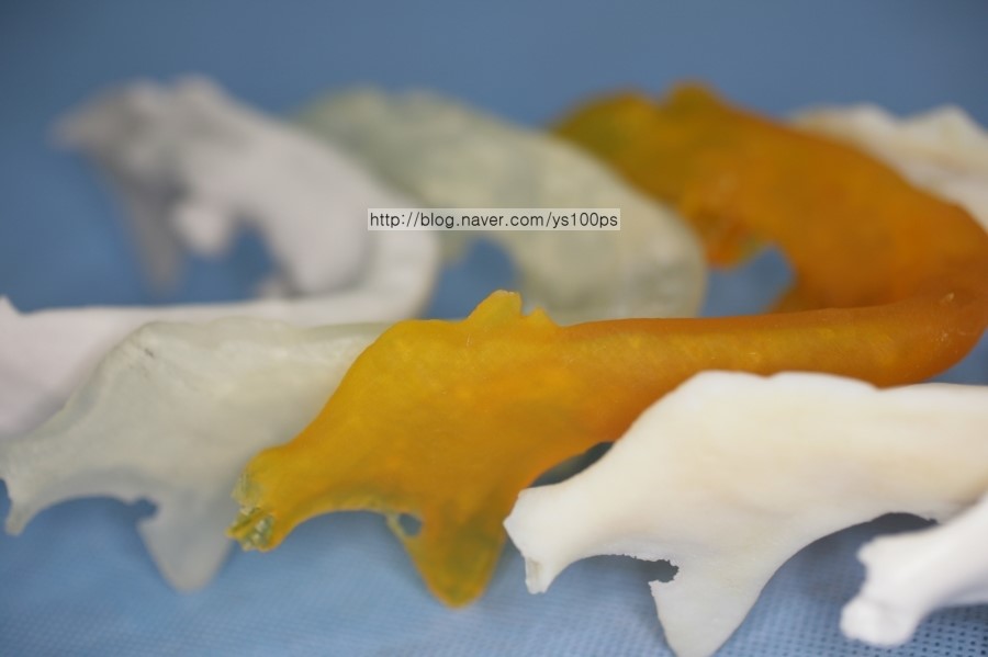 ProJet·Carima·Objet 출력물 비교