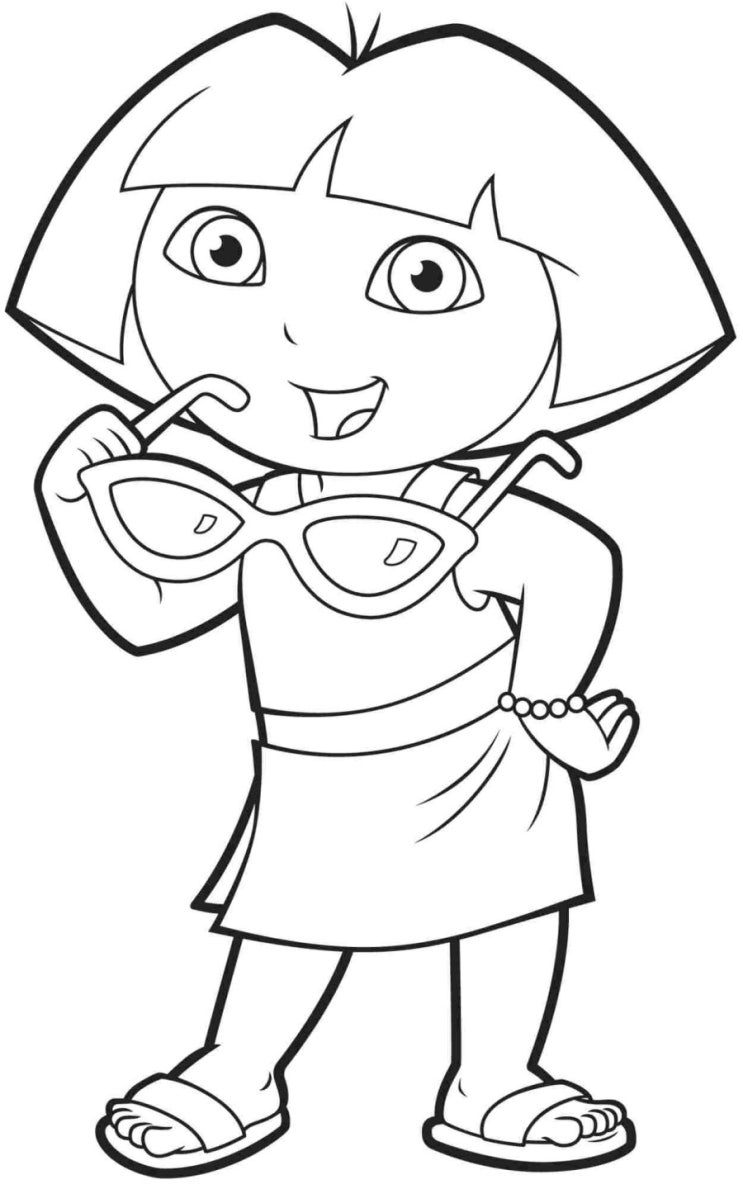 Dora The Explorer (도라 익스플로러) 색칠공부 : 네이버 블로그