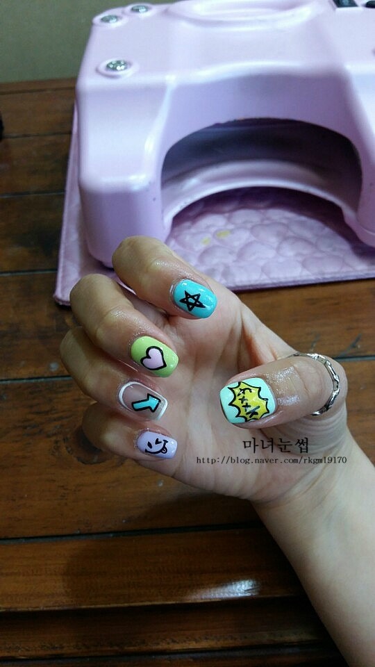 마녀속눈썹&네일 이미지