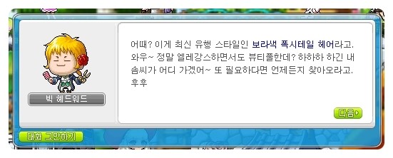 메이플헤어 이미지