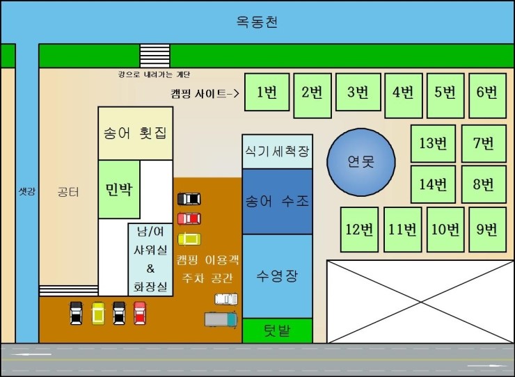 외룡송어회캠핑장 이미지
