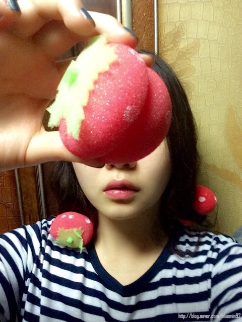 딸기헤어 이미지