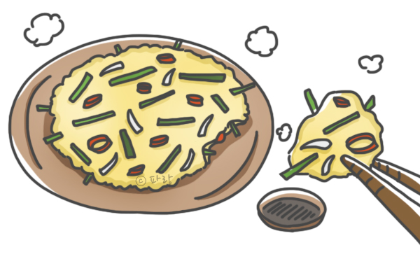 [손그림 강좌 88편]바삭바삭한 부침개 파전 그리기(손그림강좌/손그림일러스트) : 네이버 블로그