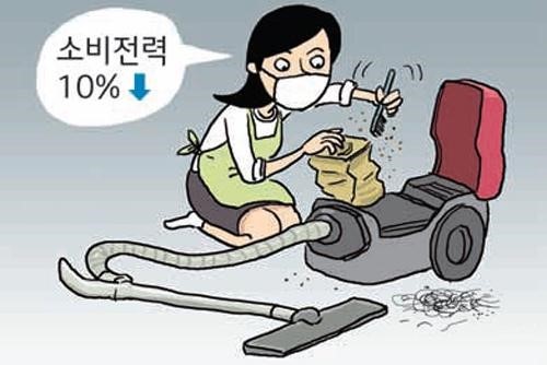 청소기청소 이미지