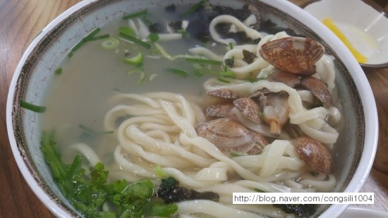 조개생칼국수 이미지