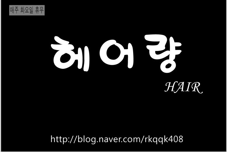 헤어량 이미지