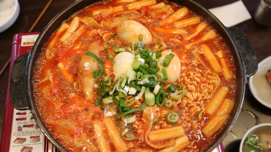 여기;떡볶이 이미지