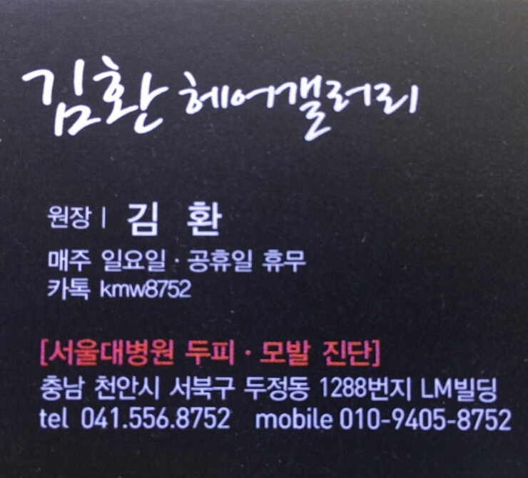 김환헤어갤러리 이미지