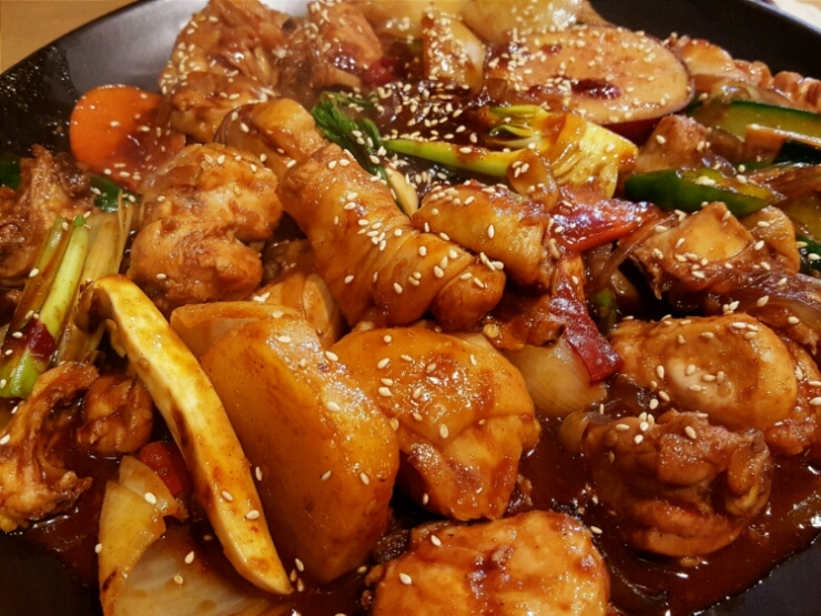 옹다래찜닭.디저트 이미지
