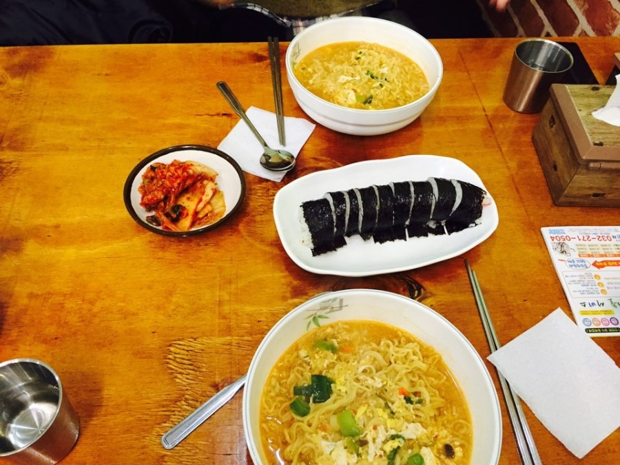 김밥&라면 이미지