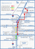    Las Vegas Monorail Tram Map 