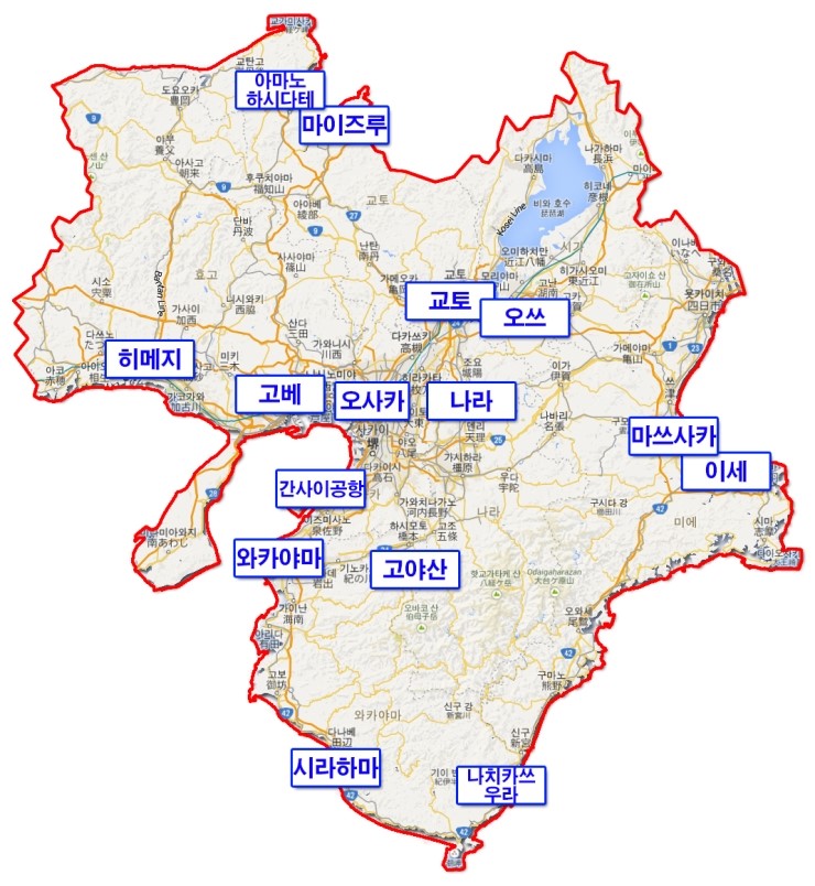 일본 간사이 여행준비하기♩ (간사이에 대해 알아보기_지도편) #남힝 : 네이버 블로그