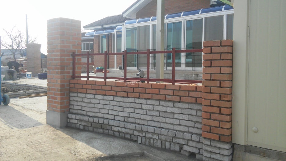 전원주택 담장 조적 공사 비용 : 네이버 블로그