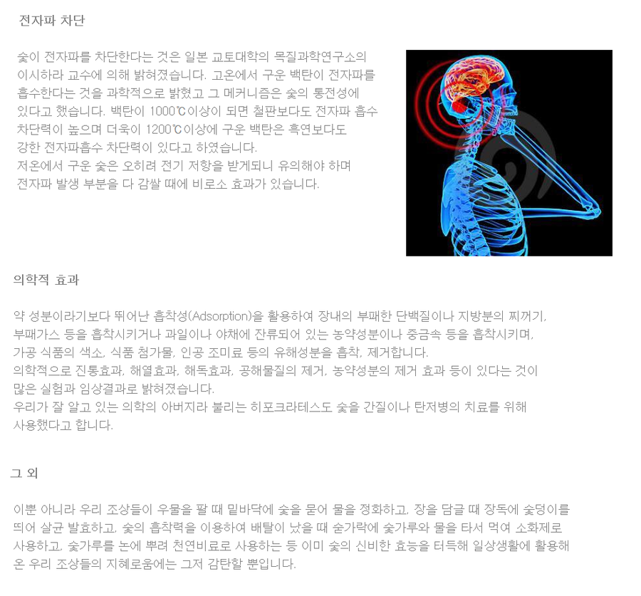 숯 이야기 이미지