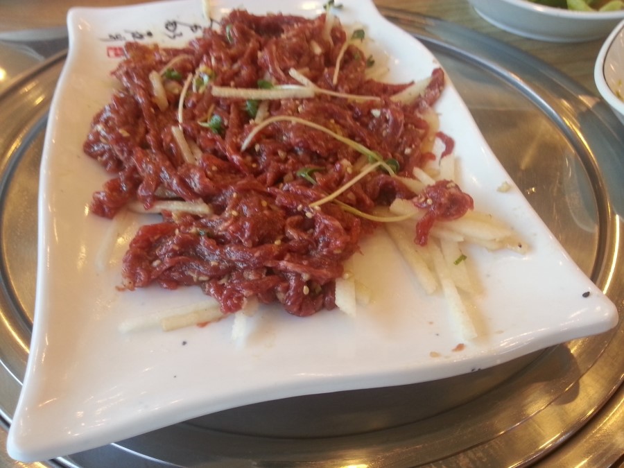 육회한잔 이미지