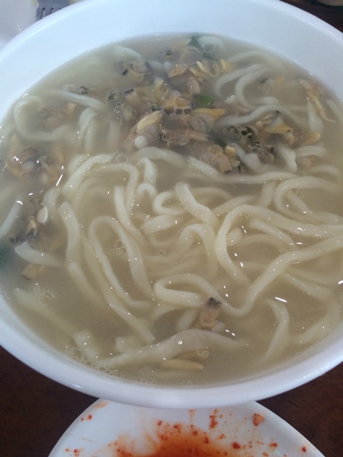 바지락칼국수 이미지
