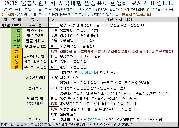 (주)대아울릉리조트 이미지