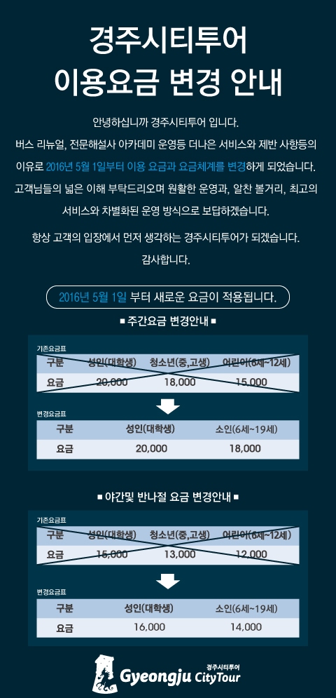 경주시티투어천마관광 이미지