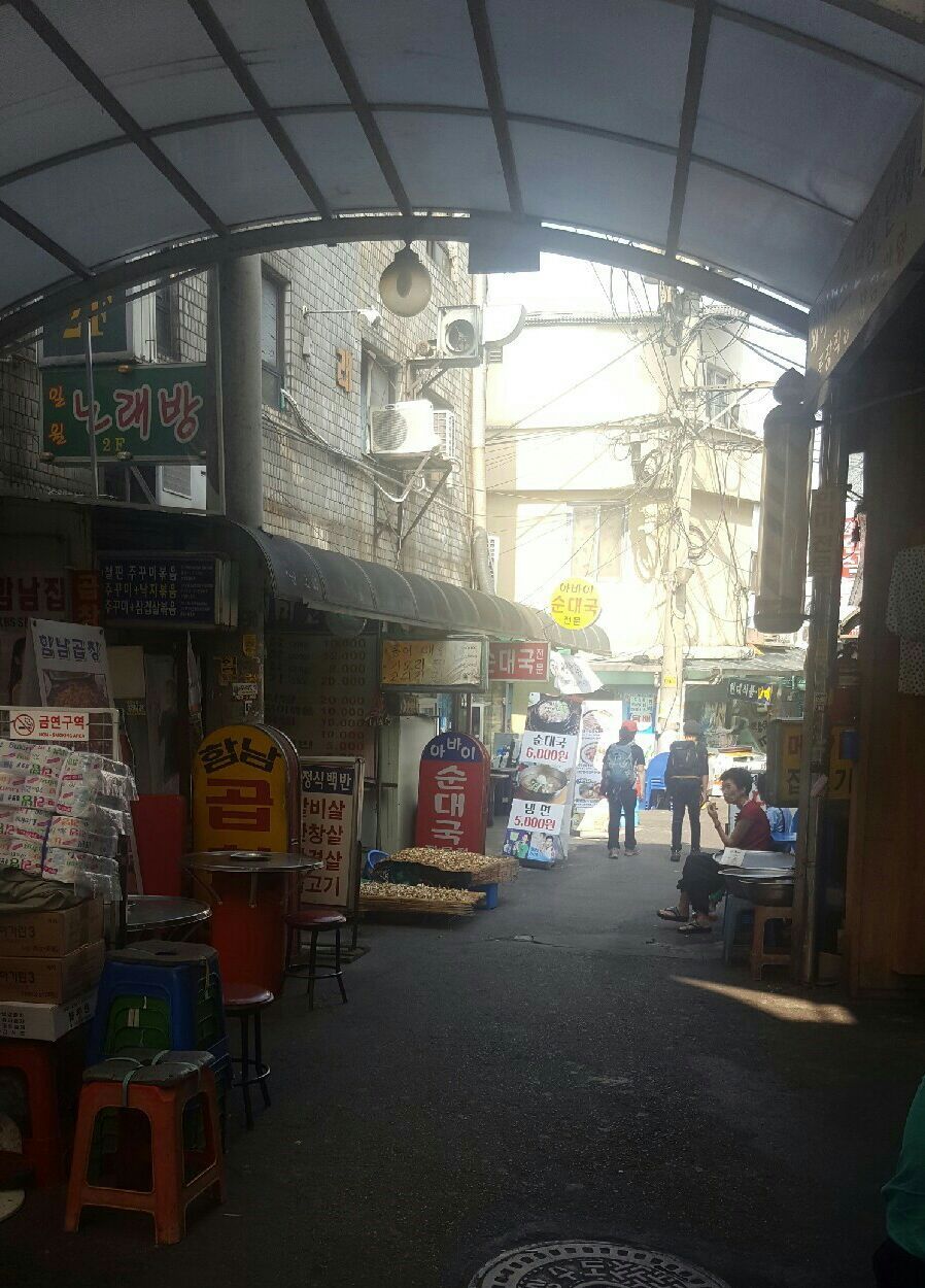 시장천막사 이미지