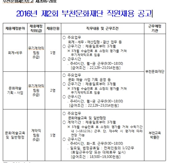 (재)부천문화재단 이미지