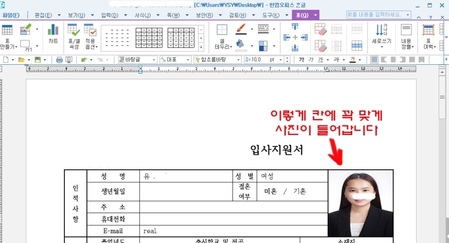 한글사진넣기 (이력서 칸에 딱맞게 넣는법!!!) : 네이버 블로그 한글사진넣기 (이력서 칸에 딱맞게 넣는법!!!) : 네이버 블로그