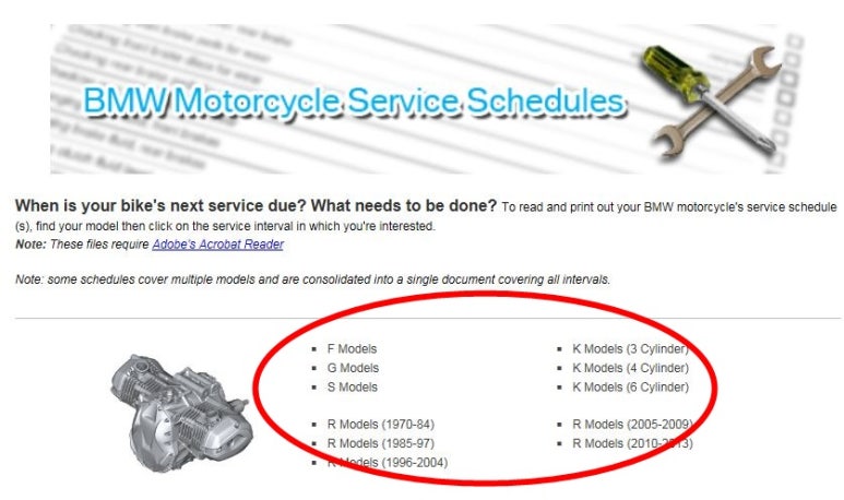 BMW Motorcycle Service Maintenance Schedules : 네이버 블로그
