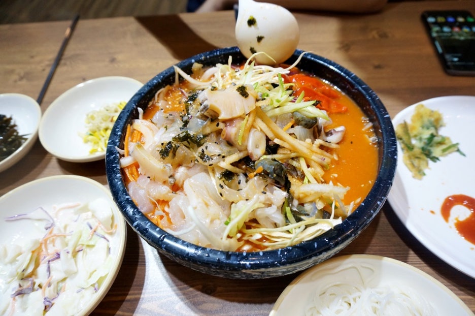 울릉도 물회 횟집 이미지
