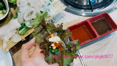 산오징어바지락칼국수 이미지
