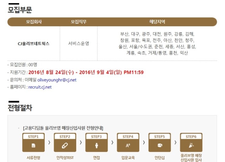 씨제이올리브영광주 이미지