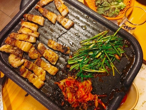부추삼겹살 이미지