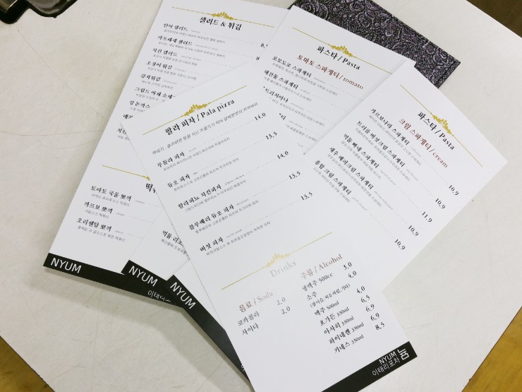 백조메뉴판 이미지