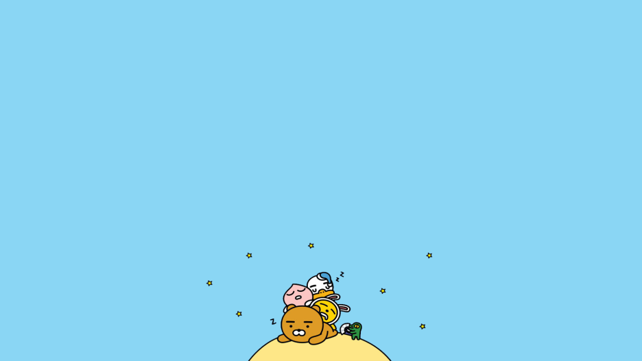 카카오프렌즈 캐릭터 (라이언, 어피치 등 모두 다!) 노트북 배경화면 1920 * 1080 : 네이버 블로그