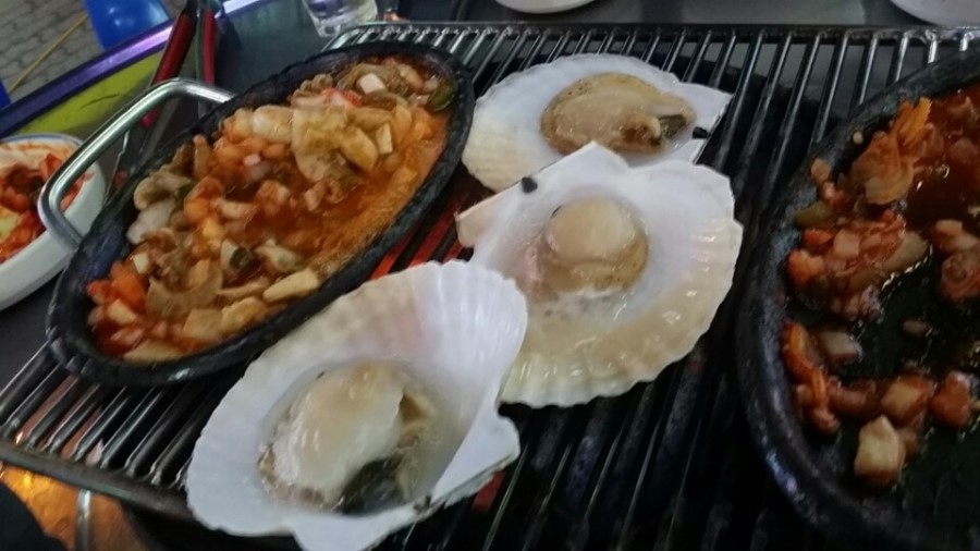 산꼼장어조개구이 이미지