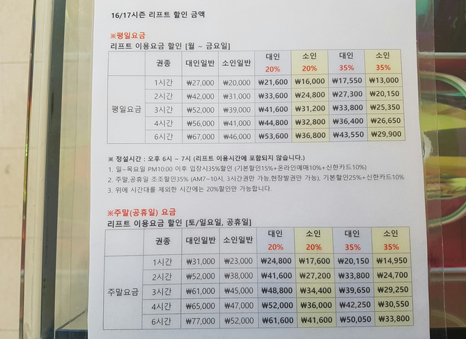 곤지암리조트렌탈샵W스키샵 이미지
