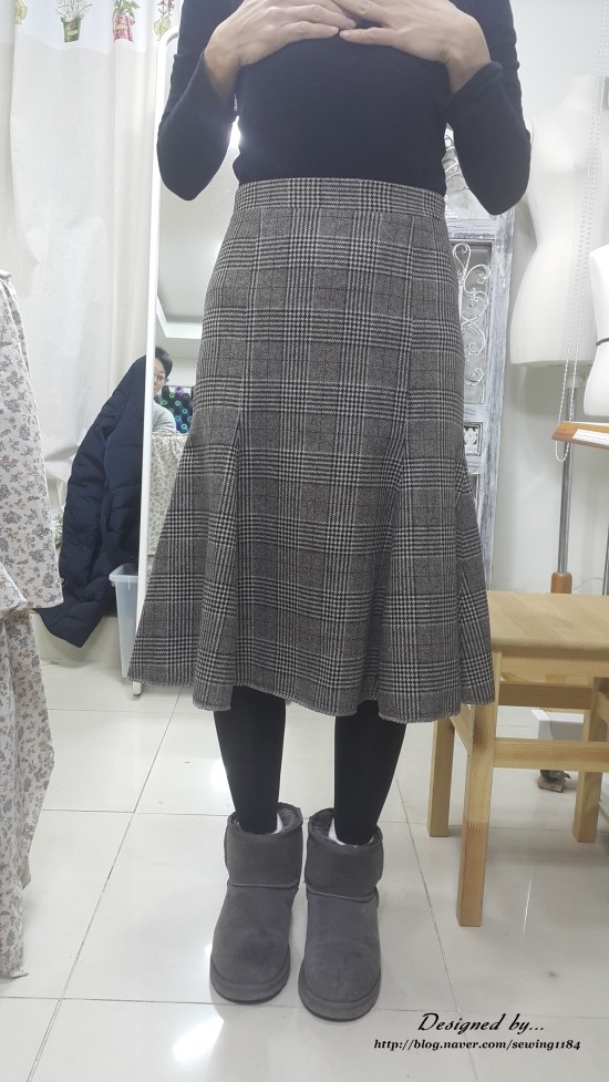 체크숙녀복 이미지