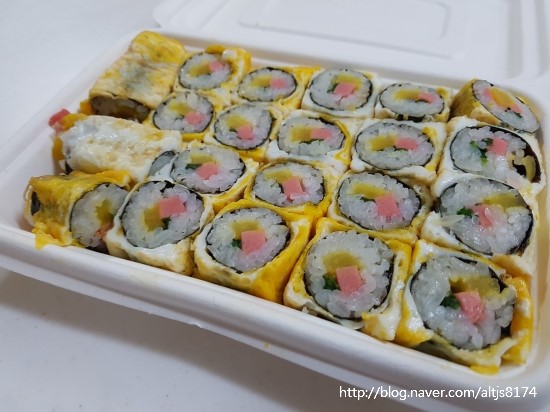 달인즉석계란말이김밥 이미지