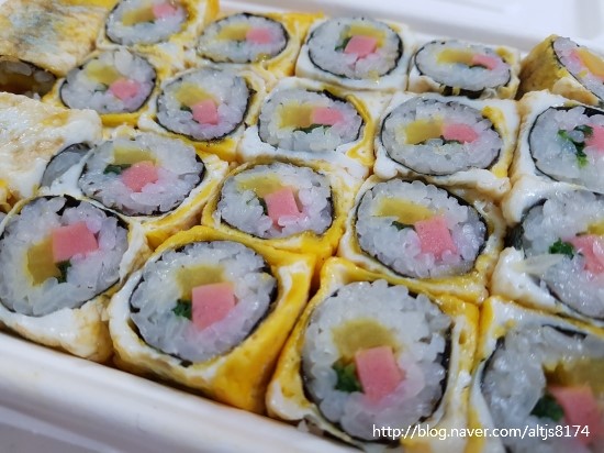 달인즉석계란말이김밥 이미지