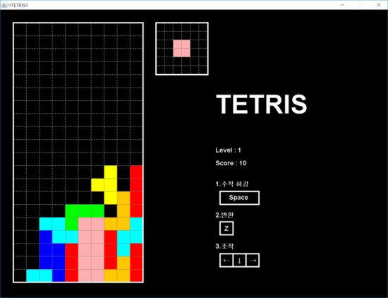 [Java] 추억의 게임 테트리스(TETRIS) - 소스코드(Source Code), 실행파일(jar, exe) : 네이버 블로그