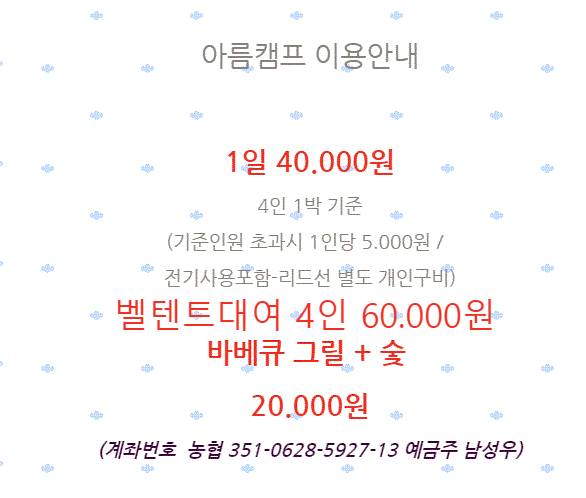 동강아름캠프 이미지