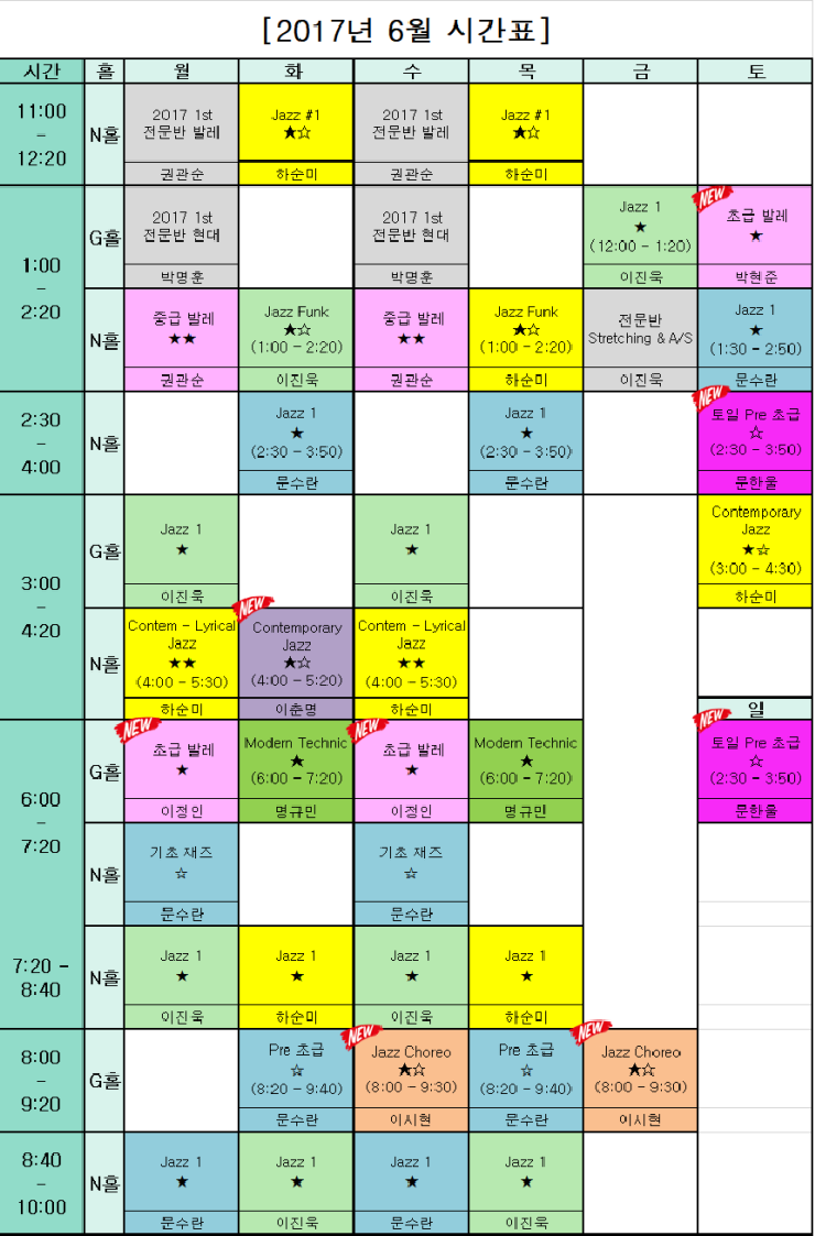지니재즈댄스스튜디오학원 이미지