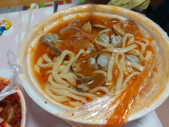 장모님칼국수.김치 이미지