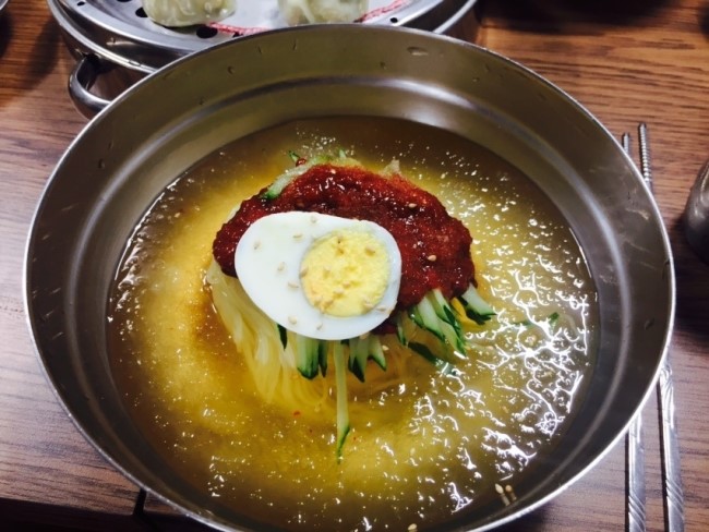 장수밀면 이미지