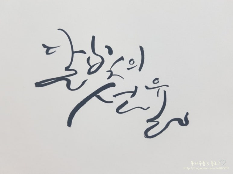 달빛캘리 이미지