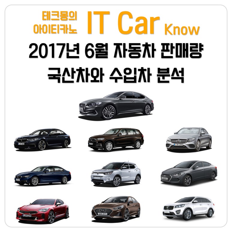 2017년 6월 자동차 판매량, 국산차와 수입차 분석 : 네이버 블로그