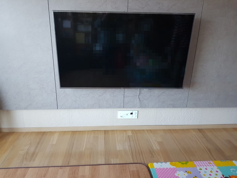 벽걸이티브이tv티비방문설치셋톱 이미지